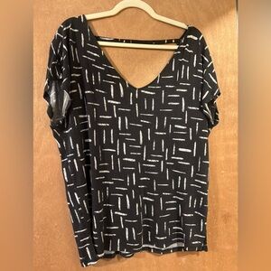 Old Navy black and white shirt, medium